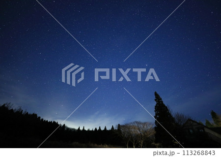 南阿蘇村　星見ヶ原　星空風景 113268843