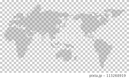 用點繪製的簡單世界地圖 113268919