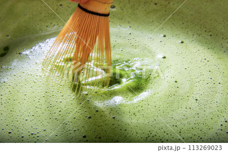 抹茶背景、抹茶イメージ画像 抹茶背景、抹茶イメージ画像 113269023