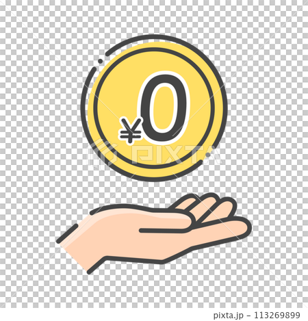 簡單的硬幣和人手圖標素材,帶有“¥0-0日元”字樣,免費,樣本圖像素材 簡單的硬幣和人手圖標素材,帶有“¥0-0日元”字樣,免費,樣本圖像素材 113269899