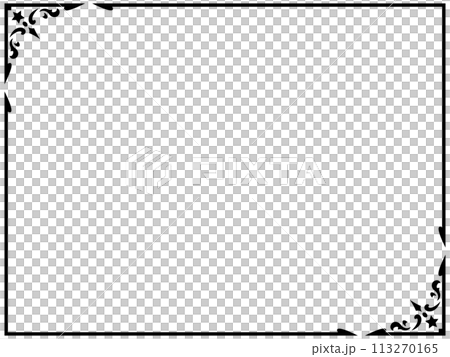 Antique/Vintage/Classic/Frame/Frame/Black/Illustration/Material 113270165