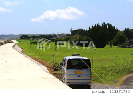 伊勢　国府の浜　サーフィン　サーフスポット　ビーチ　阿児町町国府　サーフボード　伊勢志摩 113271780