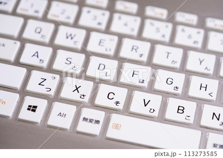 pcキーボードの背景素材 113273585
