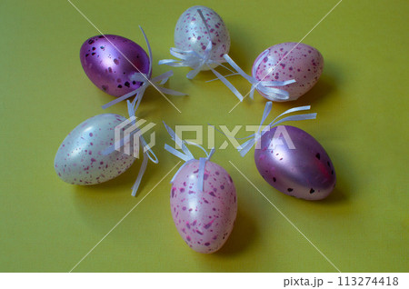 Easter decor eggs 113274418