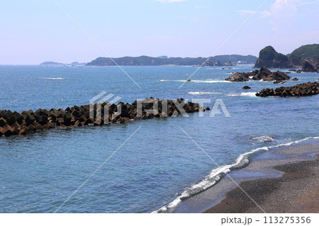 大王崎灯台　大王崎　灯台　三重県大王町　八満さん公園　伊勢湾　太平洋　県営波切漁港　波切九鬼城址　 113275356