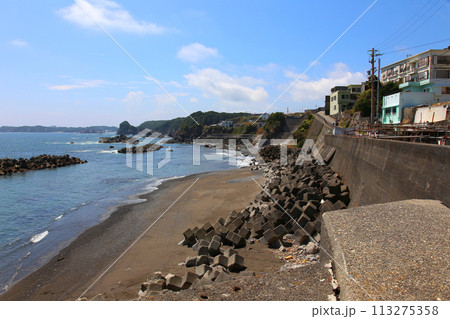 大王崎灯台　大王崎　灯台　三重県大王町　八満さん公園　伊勢湾　太平洋　県営波切漁港　波切九鬼城址　 113275358