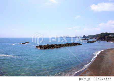大王崎灯台　大王崎　灯台　三重県大王町　八満さん公園　伊勢湾　太平洋　県営波切漁港　波切九鬼城址　 113275377