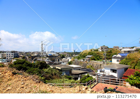 大王崎灯台　大王崎　灯台　三重県大王町　八満さん公園　伊勢湾　太平洋　県営波切漁港　波切九鬼城址　 113275470