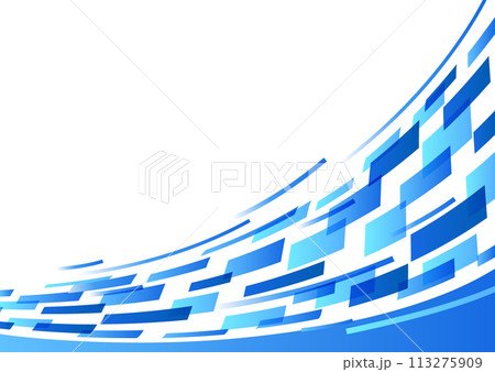 ブルーのポップな背景 ブルーのポップな背景 113275909