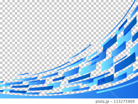 ブルーのポップな背景 ブルーのポップな背景 113275909