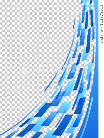 ブルーのポップな背景 113275911