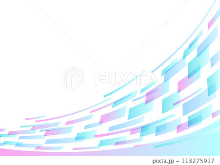 ブルーとピンクのポップな背景 ブルーとピンクのポップな背景 113275917