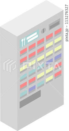 アイソメトリックな券売機のイメージ素材 113276327