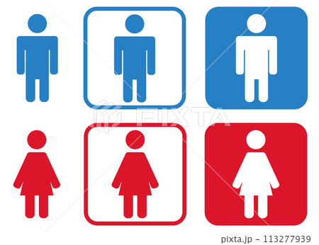 トイレマーク アイコン トイレマーク アイコン 113277939