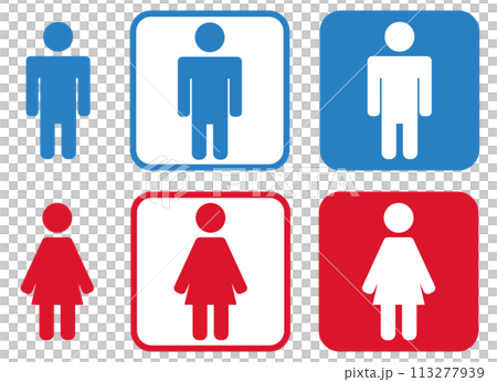 トイレマーク アイコン トイレマーク アイコン 113277939