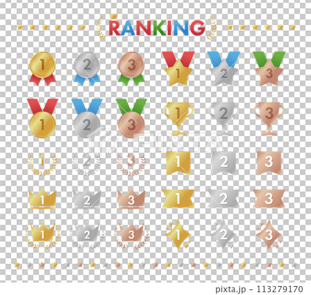 Set of ranking icons Set of ranking icons 113279170