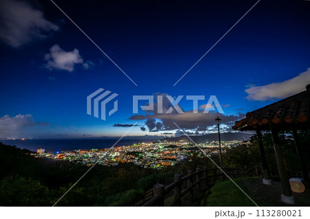 【沖縄県】名護中央公園の夜景 113280021