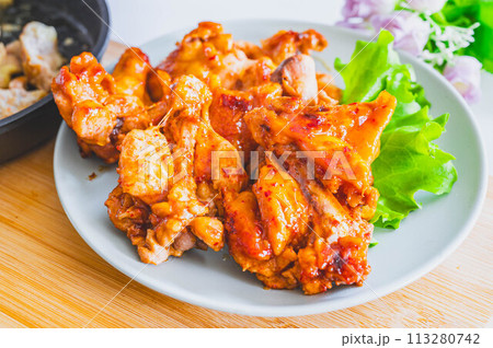 韓国風甘辛チキン 113280742