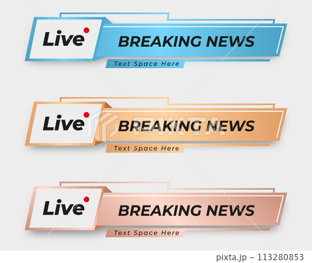 tv news bar. bars newspaper. social media bars. Television broadcast media title banner. title bar tv news bar. bars newspaper. social media bars. Television broadcast media title banner. title bar 113280853