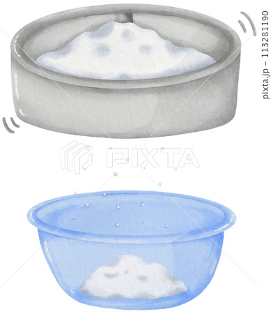 Flour Sifting in Kitchen Classic Baking Flour Sifting in Kitchen Classic Baking 113281190