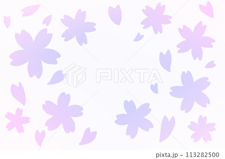 桜のレター素材 113282500