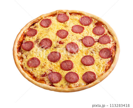 Italian pizza pepperoni Italian pizza pepperoni 113283418