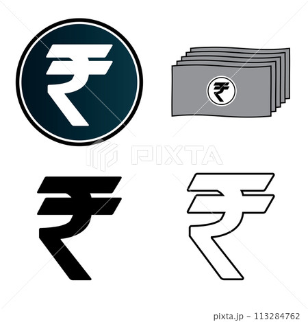 Rupee currency icon 113284762