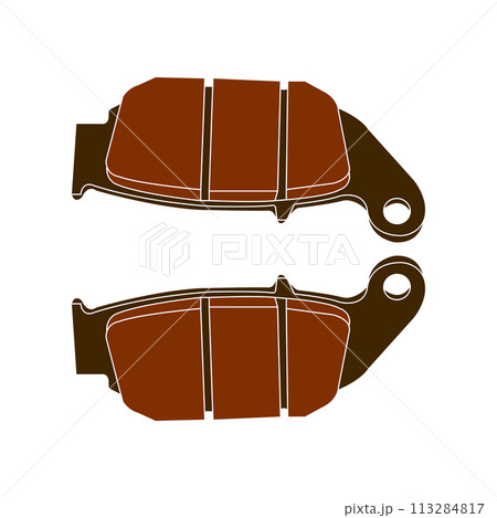 Disc brake lining icon Disc brake lining icon 113284817