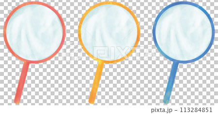 金魚すくいのポイのイラストセット 金魚すくいのポイのイラストセット 113284851