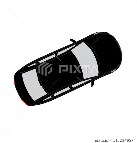 Top view of car vector icon 113284957