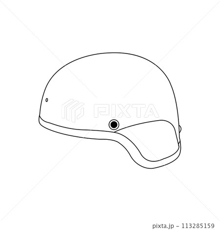Military steel helmet icon 113285159