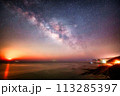 堀切峠　月の出と天の川　宮崎 113285397