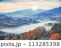 高千穂　国見岳　雲海　紅葉 113285398