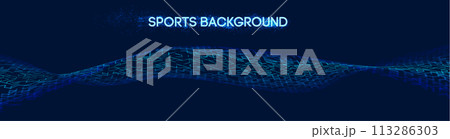 Dynamic blue lines abstract sports background vector. Dynamic blue lines abstract sports background vector. 113286303