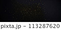 background of abstract glitter lights. gold and black. de focused. banner 113287620