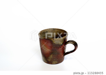 備前焼の空のコーヒーカップ 備前焼の空のコーヒーカップ 113288435