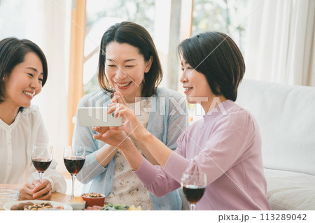 a forty-something woman a forty-something woman 113289042