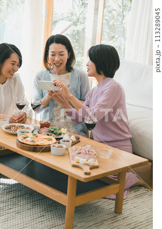 a forty-something woman a forty-something woman 113289045