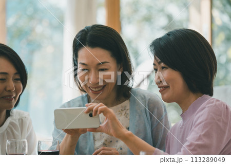 a forty-something woman a forty-something woman 113289049