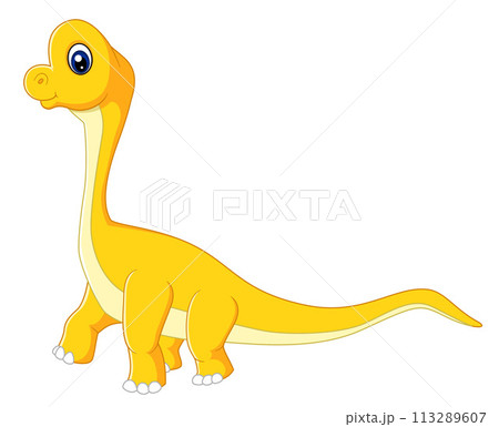 Cartoon ultrasaurus on white background of illustration Cartoon ultrasaurus on white background of illustration 113289607
