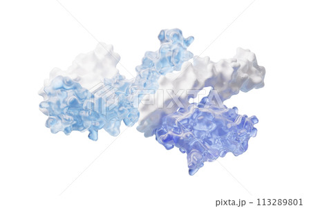 Protein structure with biological concept, 3d rendering. Protein structure with biological concept, 3d rendering. 113289801