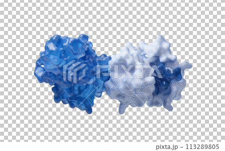 Protein structure with biological concept, 3d rendering. Protein structure with biological concept, 3d rendering. 113289805