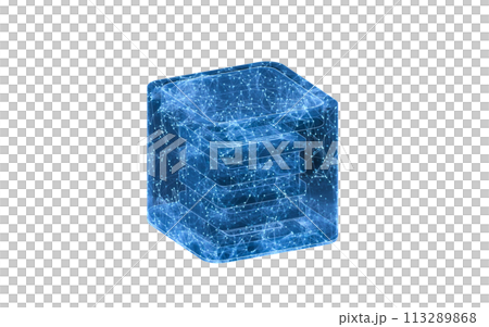 Cloud computing and server with blue structure lines, 3d rendering. Cloud computing and server with blue structure lines, 3d rendering. 113289868