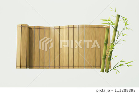 Retro Chinese ancient bamboo slip, 3d rendering. Retro Chinese ancient bamboo slip, 3d rendering. 113289898