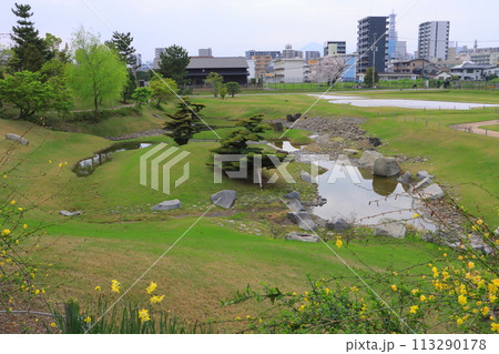 大友氏館跡庭園と大分市街(国指定史跡・大分市) 大友氏館跡庭園と大分市街(国指定史跡・大分市) 113290178