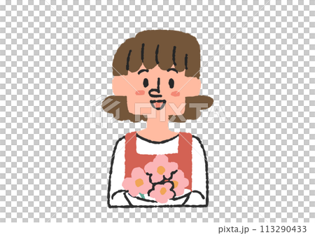 お花屋さんのイラスト 113290433
