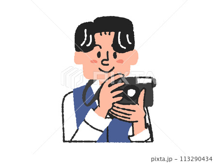 カメラマンのイラスト 113290434