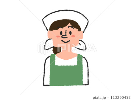 スーパーの店員のイラスト スーパーの店員のイラスト 113290452