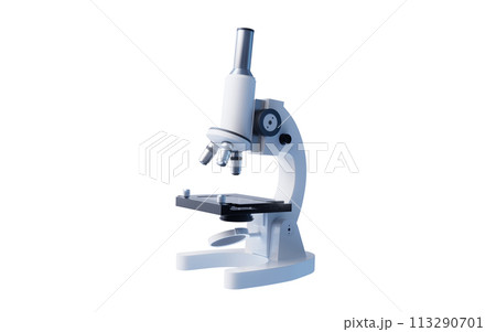 Microscope with biology research concept, 3d rendering. 113290701