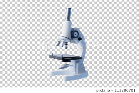 Microscope with biology research concept, 3d rendering. 113290701